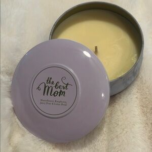 Francesca's Collections Purple and Cream Candle